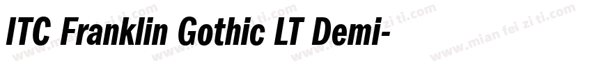 ITC Franklin Gothic LT Demi字体转换